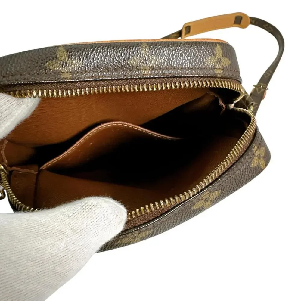 LOUIS VUITTON Brown Monogram Canvas Shoulder Bag